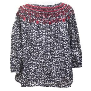 Ranna Gill butterfly/floral top, embroidery, artisan, bohemian, folksy, festival